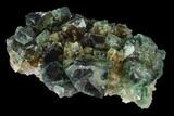 Fluorite Crystal Cluster on Quartz - Rogerley Mine #134785-2